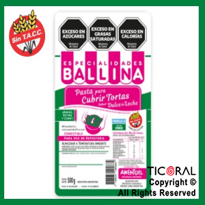 COBERTURA P/TORTA 1/2K COLOR VERDE BALLINA x 1